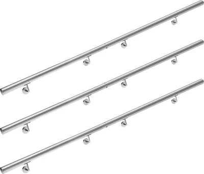 Immagine prodotto di Monzana Corrimano Acciaio Inox V2A Ringhiera Scale Ingresso Giardino 600cm Passamano Esterni Interni
