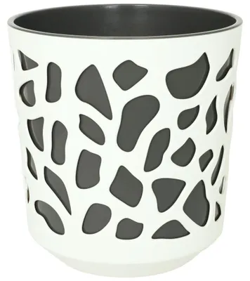 Produktbild von Übertopf Duet ø 29 cm creme/anthrazit