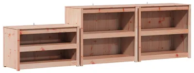 Obrázek produktu pro vidaXL Venkovní kuchyňský skříňka MEPPEL, 3 kusy, bílá, masivní borové dřevo