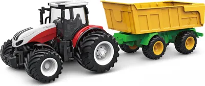 Produktbild von Amewi Hračka Traktor so sklápacím prívesom - Traktor - 1:24 - 500 mAh - 535 g