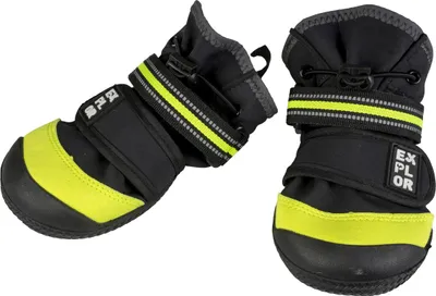 Produktbild von Duvo+ EXPLOR Gear Hundeschuhe schwarz - 4er Pack, Größe: M