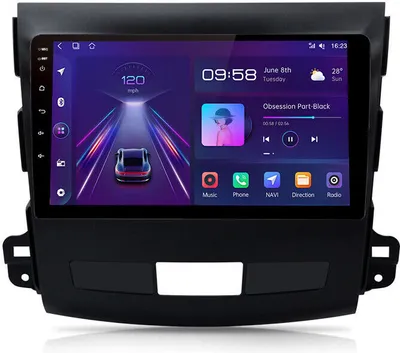 Obrázok produktu pre 2 Din Autorádio 9 palcové pre autorádio Mitsubishi, Peugeot, Citroen 1 GB RAM 16 GB ROM