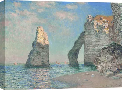 Immagine prodotto di Stampa su tela - Claude Monet, Le falesie di Etretat - 120x90 cm
