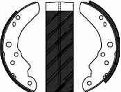 Produktbild von TRW Bremsbackensatz Trommelbremse Hinten für FORD TRANSIT Bus (V) 250mm GS6142