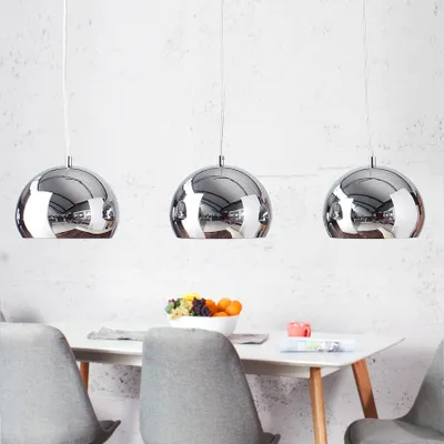 Produktbild von riess-ambiente Moderne Design 3er Hängeleuchte CHROMAGON Chrom Kugelleuchte Deckenlampe Hängelampe Pendelleuchte