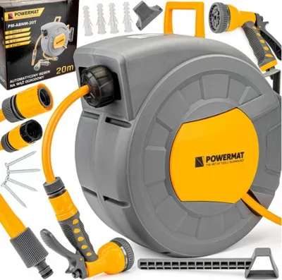 Produktbild von POWERMAT Automatischer Schlauchaufroller 20m PM-ABNW-20M