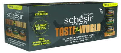 Produktbild von Schesir Nassfutter für Hunde, 1 x 6 x 150 g