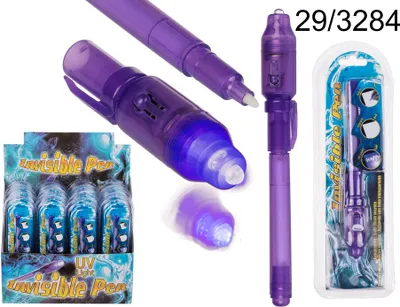 Produktbild von Geheimstift mit unsichtbarer Tinte + UV-Licht, 1 Stück