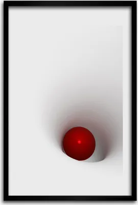 Produktbild von Bild - Bilderrahmen - 40 cm x 60 cm - MDF - Rahmen - Wandkunst - Abstraktionskugel