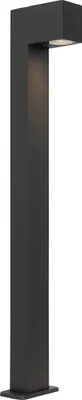 Produktbild von QAZQA - Industrie I Vintage I Industrie I Vintage I Stehleuchte I Stehlampe I Standleuchte I Lampe I Leuchte für den Außenbereich Dunkelgrau 80 cm IP44 - Baleno I Außenbeleuchtung - Aluminium Länglich