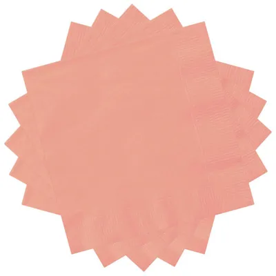 Produktbild von Papierservietten Roségold 33x33cm 20 Stück Cocktailservietten Tischdeko Geburtstag Hochzeit Party