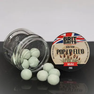 Immagine prodotto di BritBaits, boilies galleggianti fluorescenti a forma di canna, diametro 16 mm