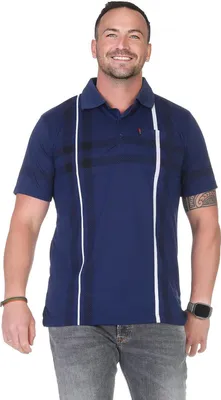 Produktbild von Herren Poloshirt Sommer Polo-Hemd Kurzarm, Dunkel-Blau/L/50