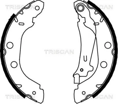 Produktbild von TRISCAN Bremsbackensatz Hinten 8100 14614