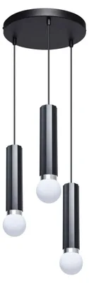 Produktbild von Pendelleuchte Macera 3-flammig Schwarz E27 LED