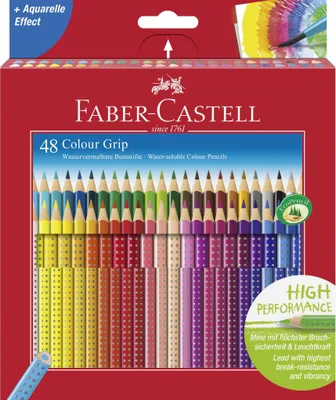 Produktbild von FABER-CASTELL Dreikant Buntstifte Colour GRIP 48er Etui