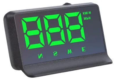 Produktbild von Digitales GPS-HUD-Tachometer-Display mit Geschwindigkeitsanzeige, Fahrtrichtungsanzeige, automatischer Helligkeitsanpassung und Alarmfunktion für Benzin-, Diesel- und Elektrofahrzeuge