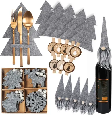 Obrázek produktu pro Vánoční Ozdoby Frost 42Szt Grey