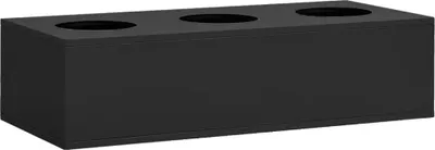 Produktbild von vidaXL Büro-Blumenkasten Anthrazit 90x40x23 cm Stahl