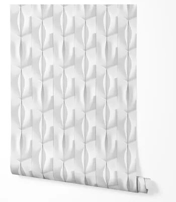 Produktbild von Selbstklebende Tapete Möbelfolie 3D Vertikal Wellen Weiß Modern Wandtapete Wohnzimmer Schlafzimmer Flur Minimalistisch Struktur Optik Tiefeneffekt Elegantes Design 5m x 0,5m