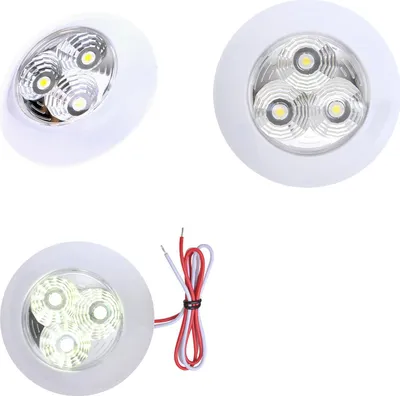 Produktbild von Wohnwagen Wohnmobil Deckenleuchte Deckenlampe LED 290lm, 12V-2,7W, ø95x25mm