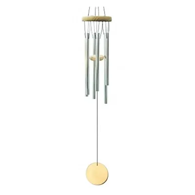 Image de Carillon à Vent Cinq Carillons En Bois Naturel - 45 Cm