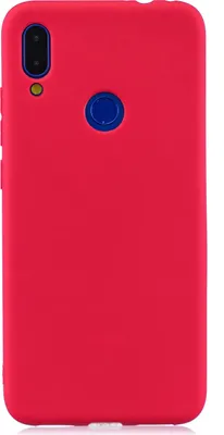 Produktbild von Für Redmi Note 7 Lovely Candy Color Matte TPU Anti-Scratch rutschfeste Schutzhülle Zurück Fallrot