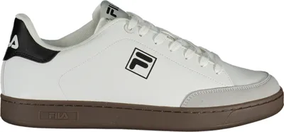 Produktbild von Herren-Sportschuh: Weiß mit schwarzen Details & Kontrastsohle