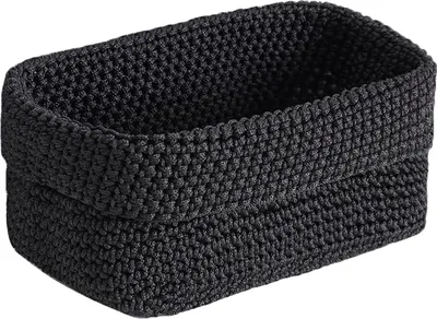 Produktbild von 1pcs Häkelkorb,Korb für Aufbewahrung,Korb für Gästehandtücher,Organizer Boxen,Aufbewahrungskorb,Regalkörbe,Ordnungsboxen Küche,für Handtücher,Kosmetik,Schlüsseln,Schmuckstück(21 * 13 * 15.5cm)