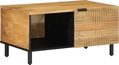 Zdjęcie produktu dla Stolik kawowy Brązowy 80x50x40 cm Drewno lite Mango