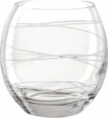 Image de montana Verre à boire :circle, gobelet rayé, verre sodocalcique, blanc, 390 ml, 027496