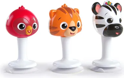 Obrázek produktu pro BABY EINSTEIN Chrastítka, Set 3 ks s přísavkami Rattle&Jingle Trio 6m+