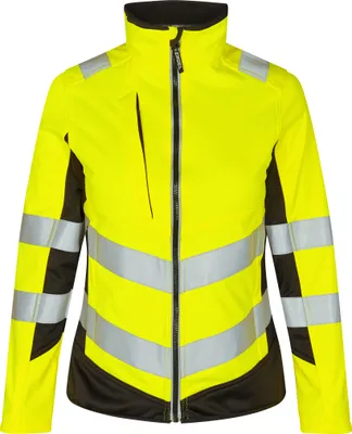 Produktbild von F. Engel Safety Damen Softshelljacke, Gelb/Schwarz, Gr. XL