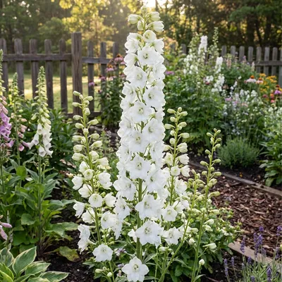 Produktbild von 3x Delphinium (P) M.Fount.Pure White P9H20