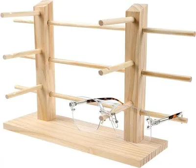 Produktbild von Famanu Brillenhalter für 6 Brillen - aus Holz, praktische Aufbewahrung