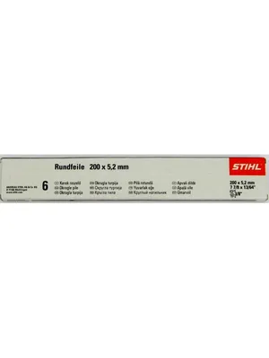 Produktbild von STIHL 5605 771 5206 Rundfeile 6 Stück für Sägeketten 5,2 mm für 3/8" (5605 771 5206)  Stihl