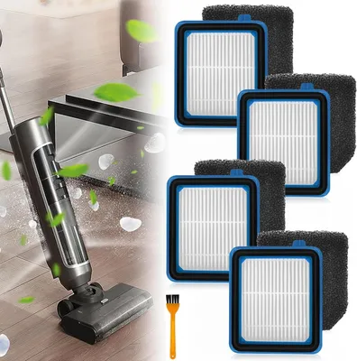 Produktbild von 4 Stück Filter Zubehörset für AEG ASKW1 / QX8-2 / QX7 / QX6 Vakuum Staubsauger, Staubsauger Ersatzteile Beinhaltet 4 Pre Motor Filters 4 Hygiene Filter
