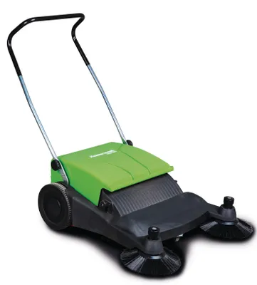 Produktbild von Kehrmaschine HKM 800 Cleancraft, 2 Seitenbesen, für 500-1000 m?, Behälter 40 l