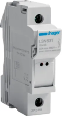 Immagine prodotto di HAGER Sezionatore di sicurezza cilindrico 1P 32 A 10x38 mm L38 LSN531