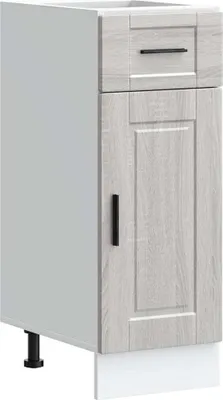 Image de vidaXL Armoire basse de cuisine Porto Gris Sonoma Matériau dérivé du bois