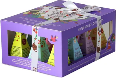 Obrázok produktu pre PYRAMID OVOCNÝ ČAJ KOLEKCIA (SUPER OVOCIE - 6 PRÍCHUTI) (12 x 2 g) 24 g - ANGLICKÝ ČAJOVNÍK