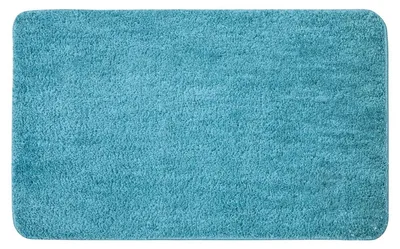 Immagine prodotto di Tappeto da bagno antiscivolo, lavabile, color turchese, 50x80 cm, in microfibra
