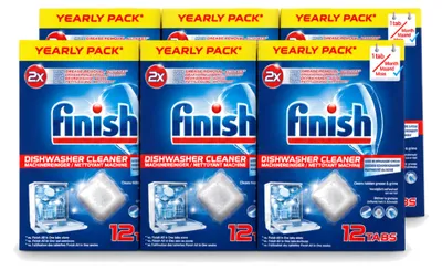 Produktbild von 6 x Finish Spülmaschinenreiniger gegen Fett und Schmutz - Vorteilspackung - 6 Stücke