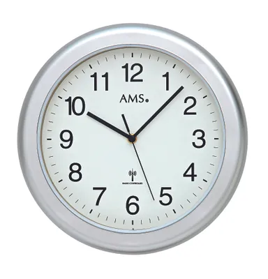 Produktbild von AMS Funk-Wanduhr, Funkwerk, D30x5cm, 5956