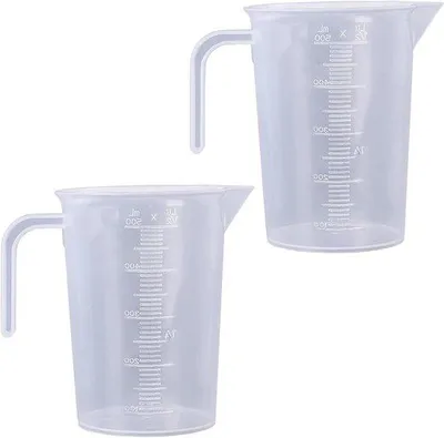 Produktbild von Laboratorium-Mini-Meßbecher 2er Set - Klein - Hitzebeständig - Präzise - für Labor und Küche