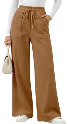 Image de Pantalon de jogging en velours texturé, coupe ample