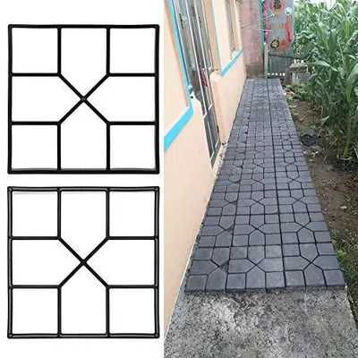 Betonpflasterform 40x40 cm, Gehwegformen für Außen, DIY