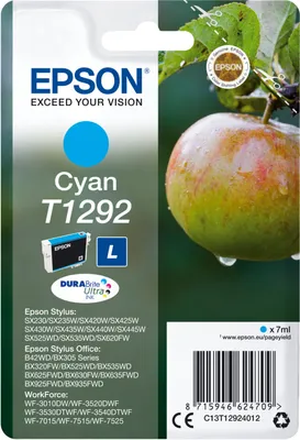 Immagine prodotto di Epson T12924022 Apple Cartuccia Inchiostro Stampante per BX320FW Ciano