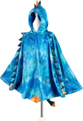 Produktbild von Souza Cape Drache blau 104-122cm, Kind, Uni, Tier, Blau, Drache, 5-7