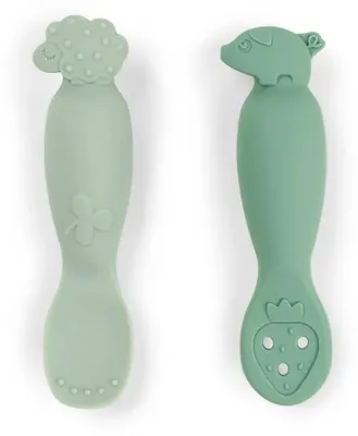 Produktbild von donebydeer Eßlernlöffel "Tiny Farm" Grün